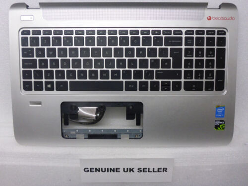 Temp Out Hp Envy 15-K 15-K204Na Silver Laptop Palmrest & Uk Led Backlit Keyboard