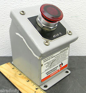 HAMMOND PUSH BUTTON BOX 3.5X3.25X4.84 ALLEN BRADLEY AB 800T-FXTQ10RA1