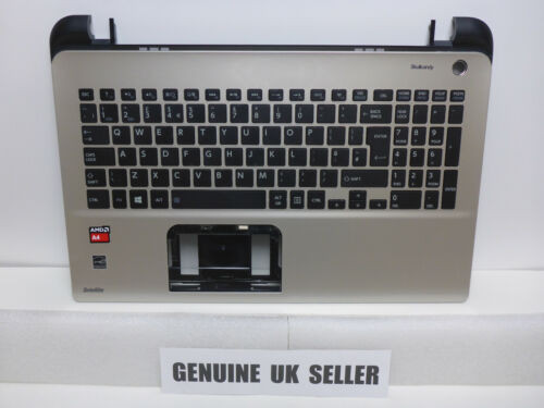 Temp Toshiba Satellite A4 L50D-B L50-B L55-B Series Gold Palmrest Uk Keyboard