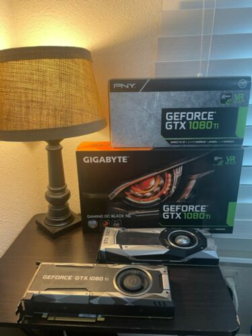(4) Nvidia Geforce Gtx 1080 Ti + (1) Cpu + Motherboard + (2) 8Gb Ddr4 Memory