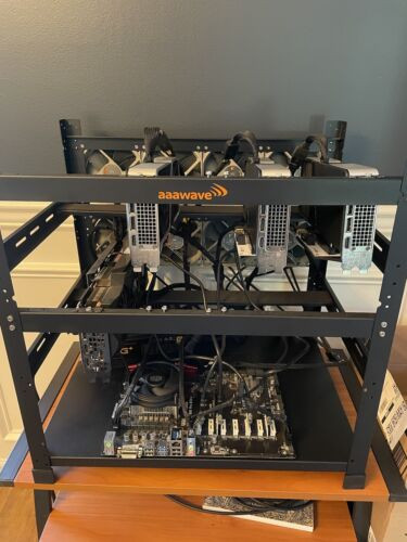Gpu Crypto Mining Rig X3 3060Ti & Rtx 3090. Asrock H110 Pro Btc Evga 1300 Gold.