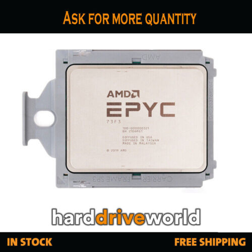 100-000000321 Amd Epyc 73F3 16-Core Milan 3.5Ghz 240W Processor