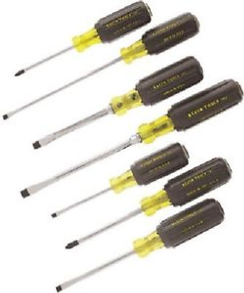 Klein Tools 85076 7 Piece, Cushion Grip Screwdriver Set