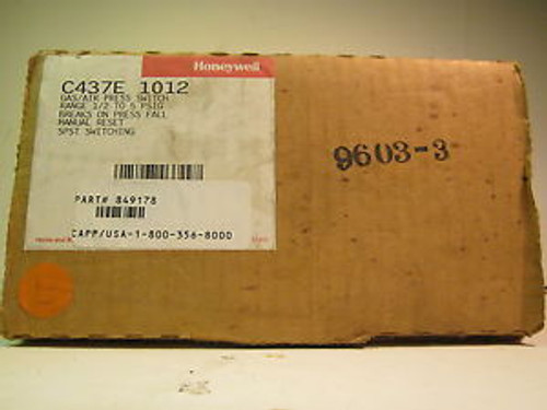 Honeywell Gas/Air Pressure Switch Model: C437E 1012 (C437E1012)