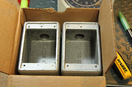 CROUSE HINDS FD2 Single Gang Box 3/4 HUB CAST IRON CONDULET New