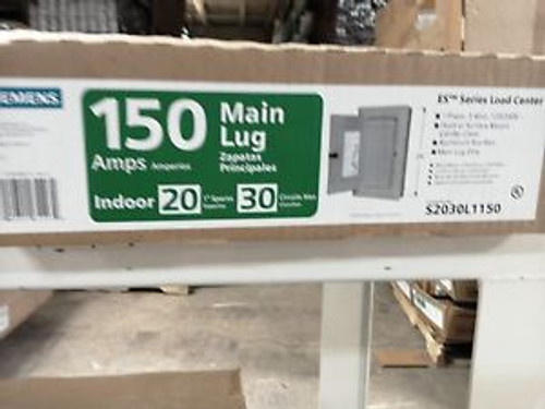 Siemens main lug load center 150A S2030L1150