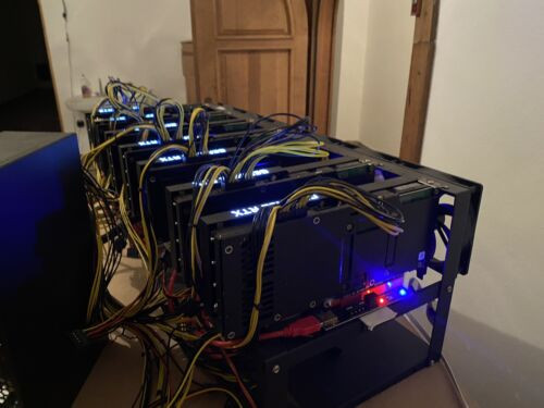 Rig Complet With 7 Rtx 3080 Dell Alieware 10 G