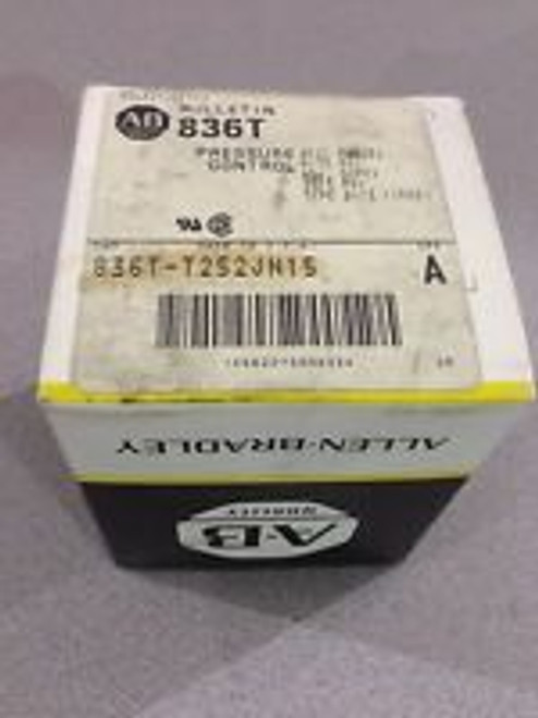New In Box Allen-Bradley Pressure Switch 836T-T252Jn15 Series A  (D17)