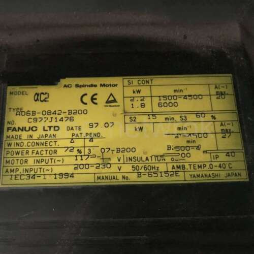 1Pcs 100% Tested   A06B-0842-B200
