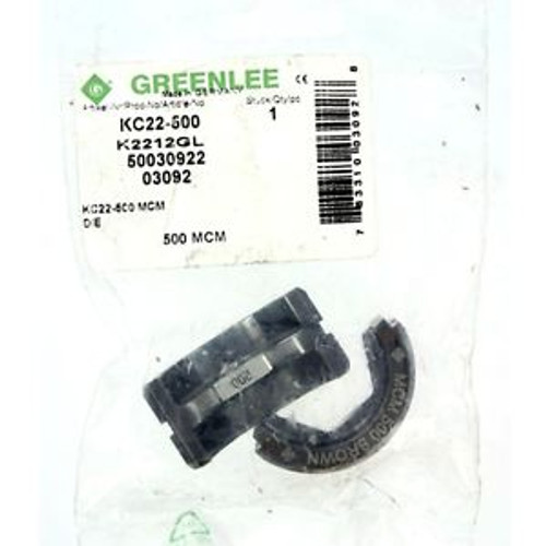 Greenlee KC22-500 6-Ton Crimping Die for 500 kcmil (MCM) Cable