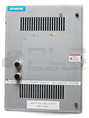 Siemens 70Jl34Bfa Soft Start Motor Cabinet W/ Sikostart 3Rw34, 480V 57Amp 40Hp
