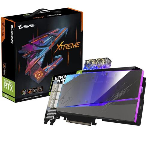 Gigabyte Aorus Geforce Rtx 3080 Xtreme Waterforce Wb 12G Graphics Card, Waterf