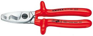 KNIPEX 9517200 Cable Shears with twin Cutting Edge VDE