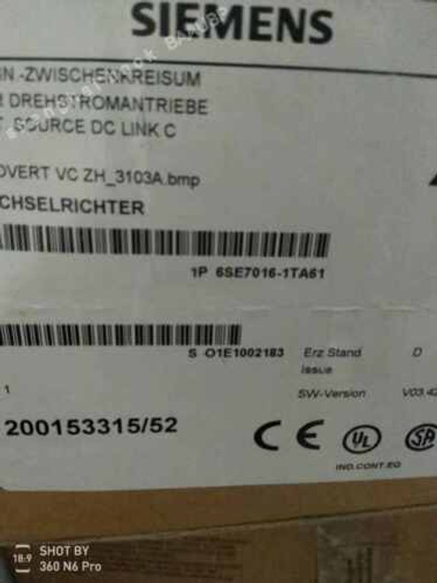 1Pcs New  6Se7016-1Ta61 Via  Dhl Or Fedex