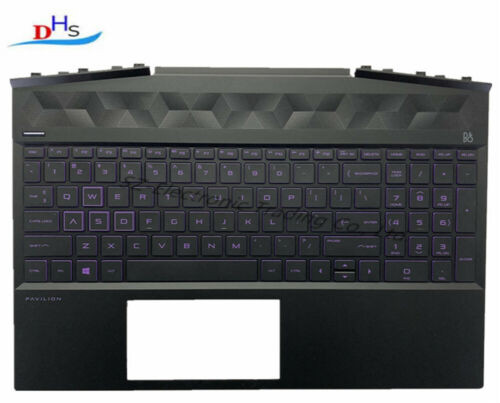 For Hp Pavilion 15-Dk Series Tpn-C141 Palmrest With Keyboard Purple L57596-001