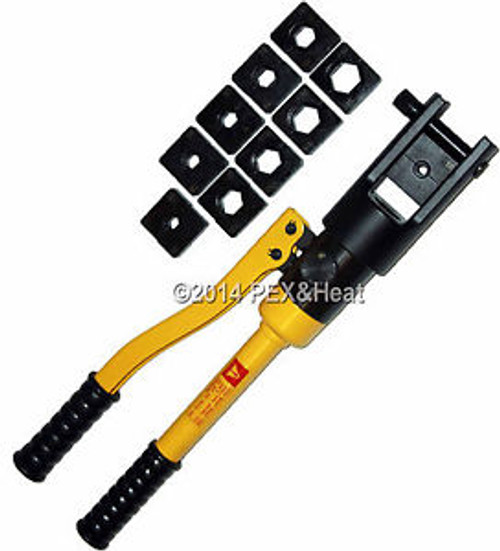 New Hydraulic Electrical Crimping Tool 10 Die Set Up To 10 Tons 500 MCM 240mm