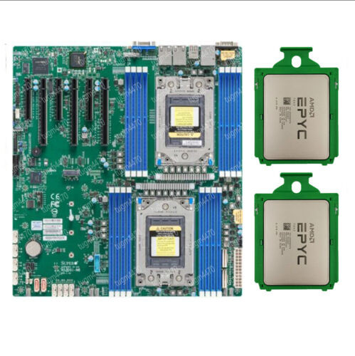 Supermicro H12Dsi-N6+Amd Epyc 7642  2+32G  8 3200+4U Cooler X2+Screwdriver