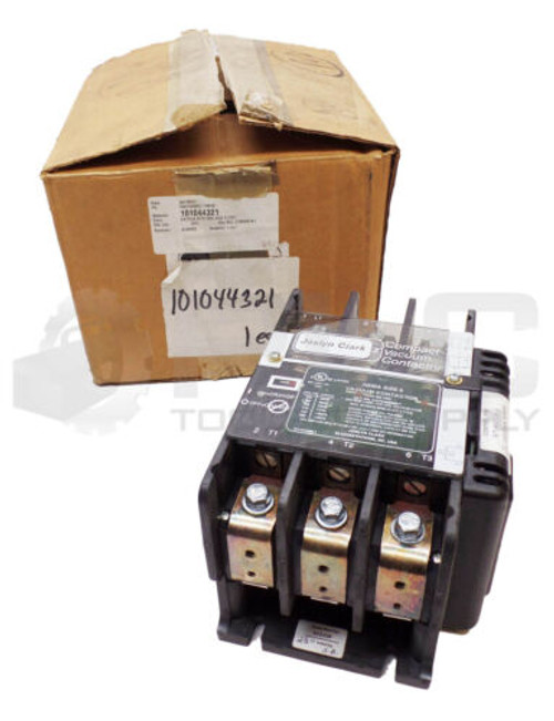 New Joslyn Clark Cv77U030406- Compact Vacuum Contactor W/ B77-460916A-1 Coil