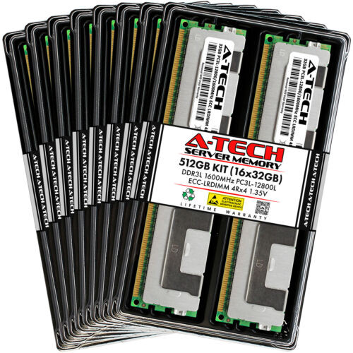 512Gb 16X 32Gb Pc3L-12800L Lrdimm Intel P4308Cp4Mhen P4308Cp4Mhgc Memory Ram