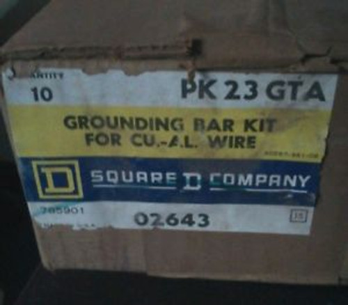 SQUARE D, EQUIPMENT GROUNDING BAR, PN: PK23GTA (box of 10)