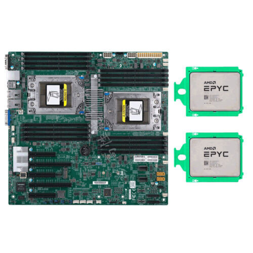 Supermicro H11Dsi Motherboard + 2X Amd Epyc 7302 Cpu,  (Not H11Dsi-Nt)