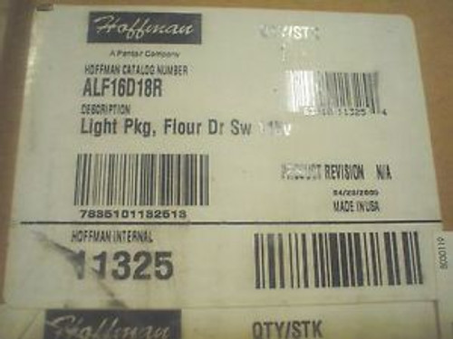 New  Sealed Hoffman light fixture fluorescent w/door activated switch ALF16D18R