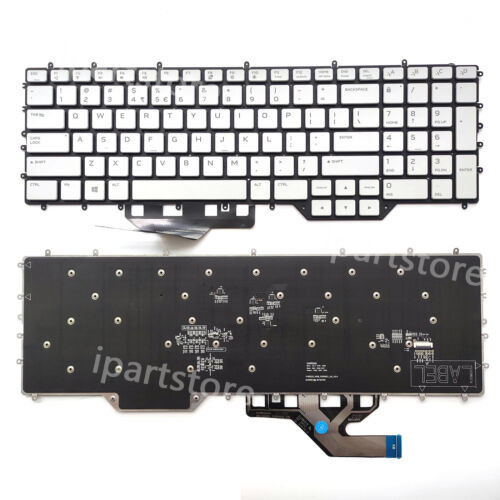 New Backlit Keyboard For Dell Alienware M17 R2 M17 R3 Per Key Rgb Backlit White