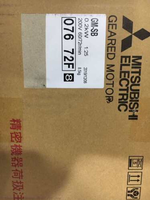 New Gm-Sb 0.2Kw/200V/50Hz/1:25 076 72F Geared Motor  With Warranty