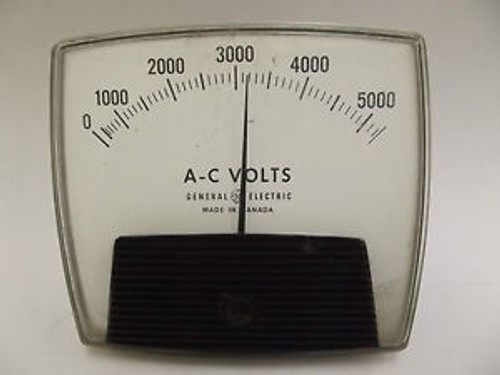 3003-117 0 to 5250V General Electric AC Volts Panel Board Voltmeter