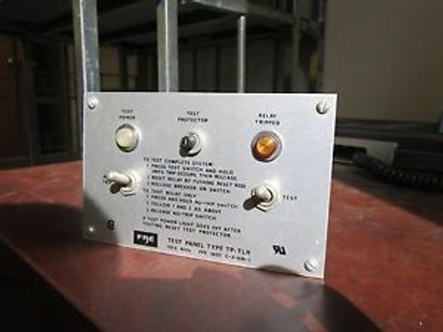 FPE Ground Fault Test Panel TP-TLR 120V 60Hz Used