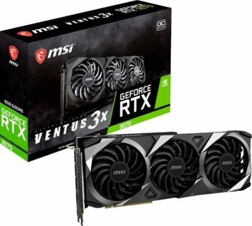 Msi - Nvidia Geforce Rtx 3070 Ventus 3X Oc Bv 8Gb Gddr6 Pci Express 4.0 Graphics