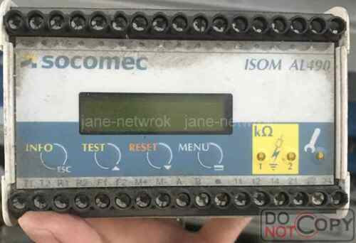 100% Test Socomec Isom Al490 Al490-Ecl