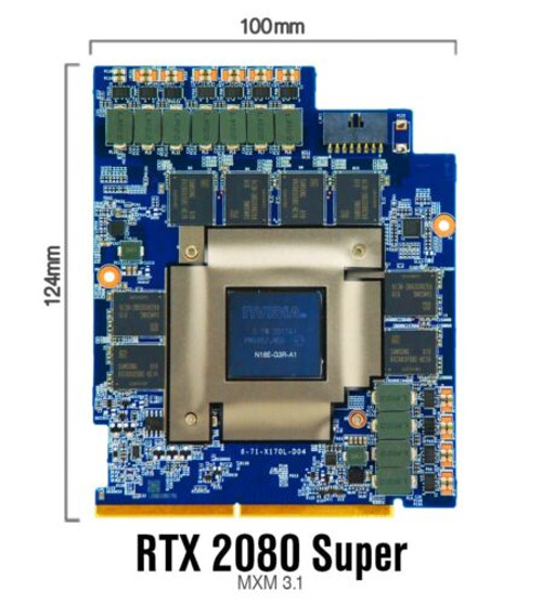 Clevo X170Sm Nvidia Rtx 2080 Super N18E-G3R; 8Gb Ddr6; Mxm3.1; Gpu Upgrade Kit