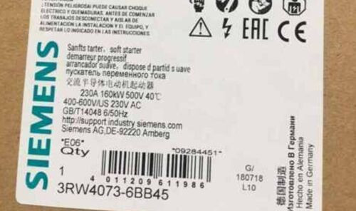 1Pcs  New  Siemens 3Rw4073-6Bb45  By