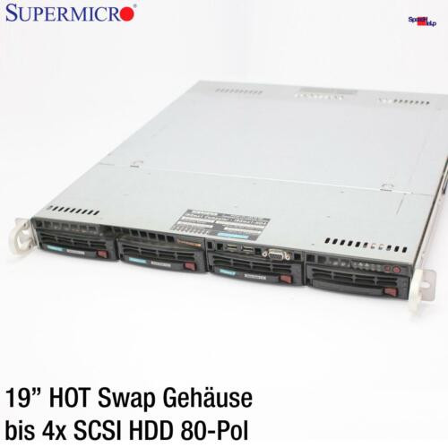 19 " 18 7/8In Scsi Hot Swap Housing For 4X Hdd Sca 80-Pol Supermicro Vhdci / Uhd