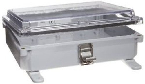 Integra H10082HCLL Premium Line Enclosure  Hinged  Locking Latch Cover  Clear Co