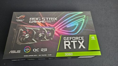 Asus Rog Strix Geforce Rtx 3060 Oc V2 12Gb Gddr6 Graphics Card