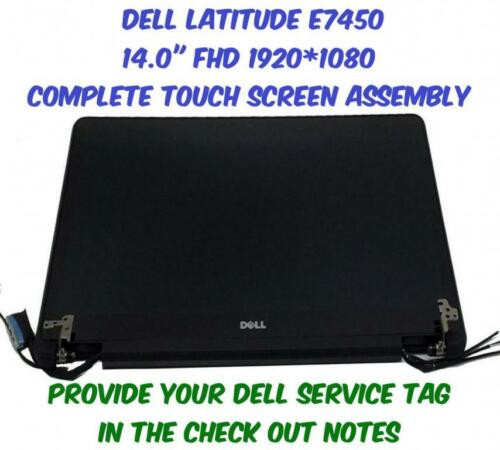 New Genuine Dell Latitude E7450 14" Fhd Touch Screen Complete Assembly 0Vr9H2