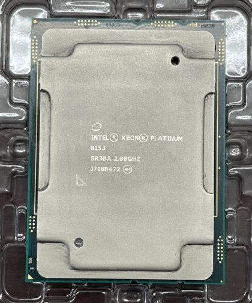 Intel Xeon Platinum 8153 16 Cores 2.0 Ghz 125W Lga3647 Processor Cpu Sr3Ba