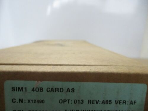 Eci Telecom Module Sim1_40B Opt: 013 Rev: A05 Ver: Af For Xdm-100 System