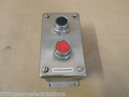 HOFFMAN E-2PBSS STAINLESS STEEL 2 HOLE PUSH BUTTON ENCLOSURE WITH BUTTONS