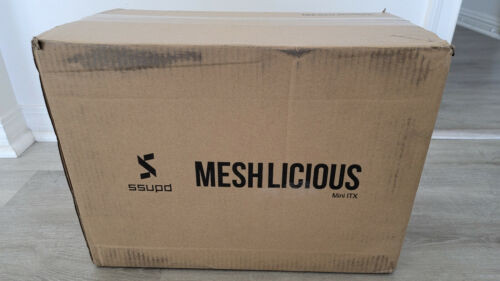 Ssupd Meshlicious Mini-Itx Sff White Case One Glass Side Panel Pcie 3.0 Riser