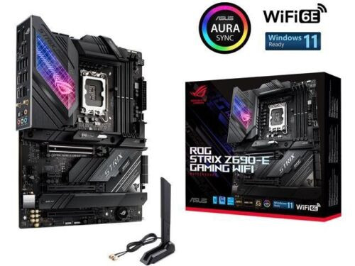 Asus Rog Strix Z690-E Gaming Wi-Fi Lga 1700 Intel Atx Motherboard New Sealed