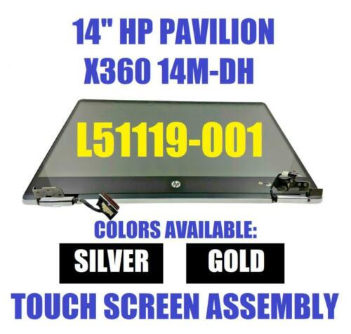 Hp Pavilion X360 14-Dh 14" 1920X1080 Fhd Wva Lcd Screen Complete Assembly Gold