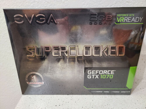 Evga Geforce Gtx 1070 Superclocked Acx 3.0; 8Gb Gddr5, Vr Ready, 08G-P4-6173-Kb