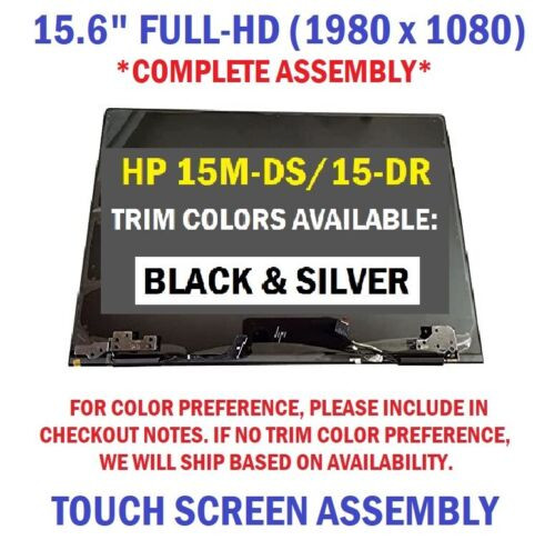 Hp Envy X360 15M-Dr 15.6" Fhd Lcd Touch Screen Complete Assembly