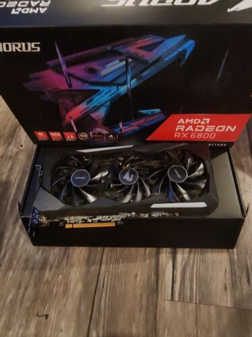 Aorus Radeon 6800 16G Graphics Card, Max-Covered Cooling, 16Gb With Box