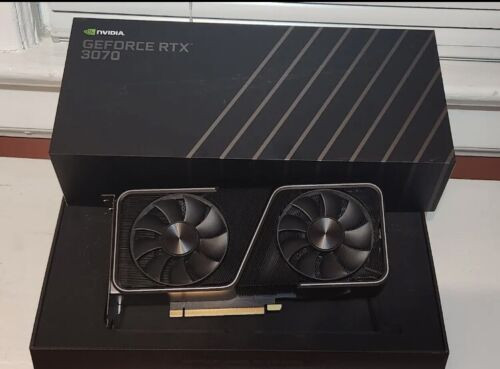 Nvidia Rtx 3070 Fe Founders Edition Graphics Card Non-Lhr Gpu With Box & Cable