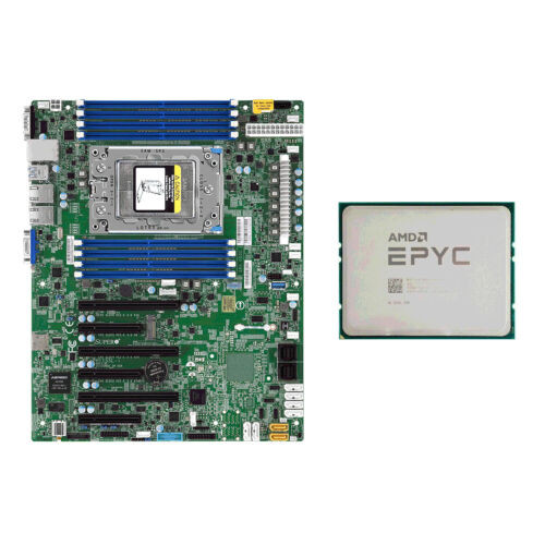 Supermicro H11Ssl-I  Motherboard + Amd Epyc 7351P Cpu 24 Cores 2Ghz Up To 3.0Ghz