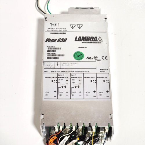 Lambda V605Mkc Vega 650 Power 100-240V  Supply 5V/20A 18V/4.5A 12V/6A 28V/10A